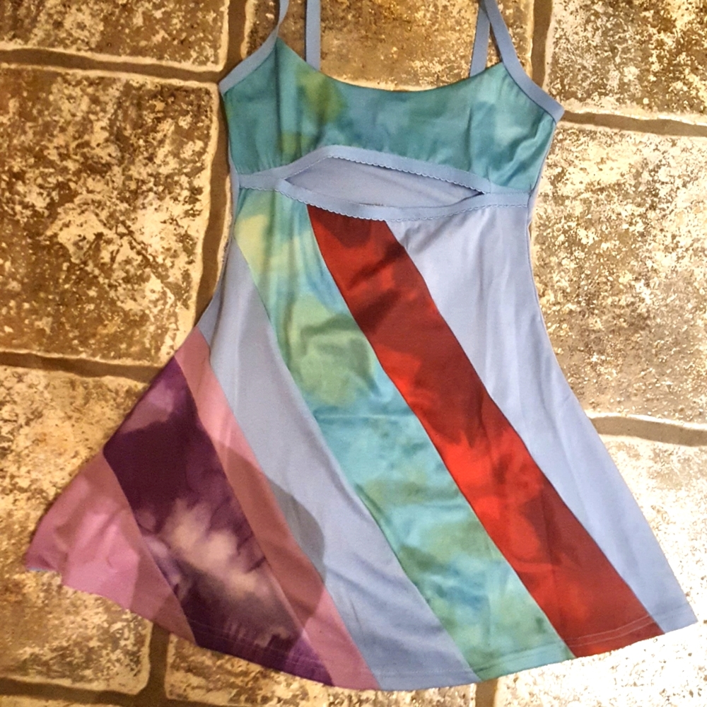 Multicolor mini dress